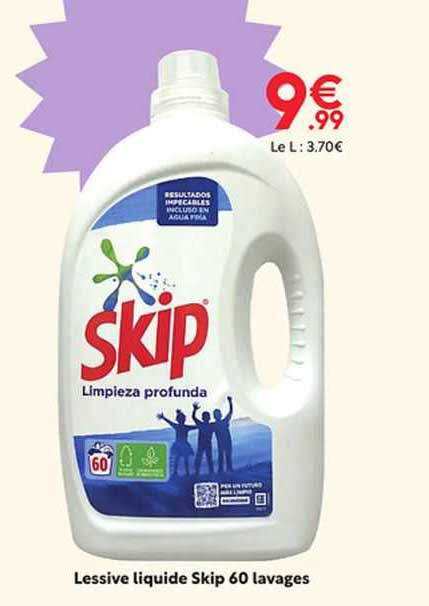 lessive liquide skip 60 lavages