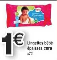 lingettes bébé épaisses cora