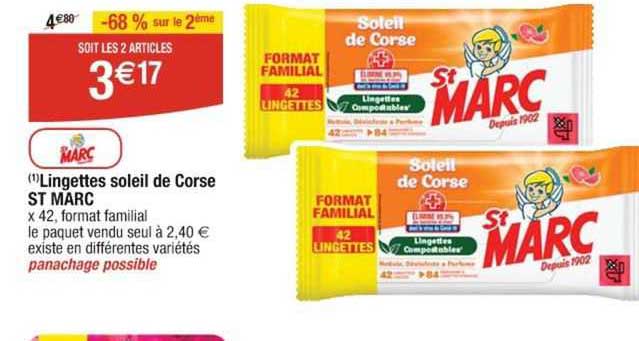lingettes soleil de corse st marc