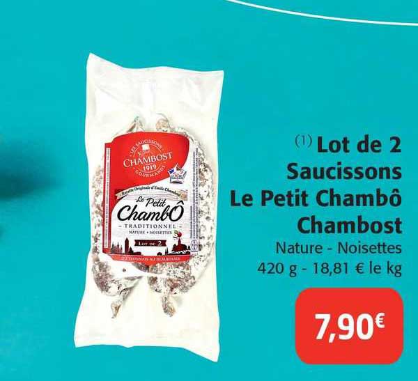 Lot De 2 Saucissons Le Petit Chambô Chambost