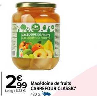 Macédoine De Fruits Carrefour Classic