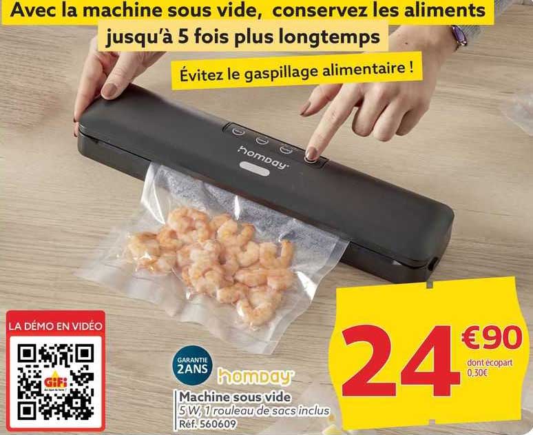 machine sous vide homday