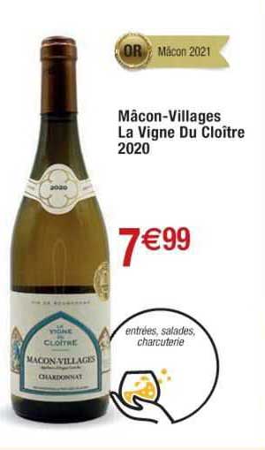 mâcon-villages la vigne du cloître 2020