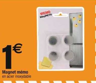 magnet mémo