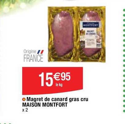 Magret De Canard Gras Cru Maison Montfort