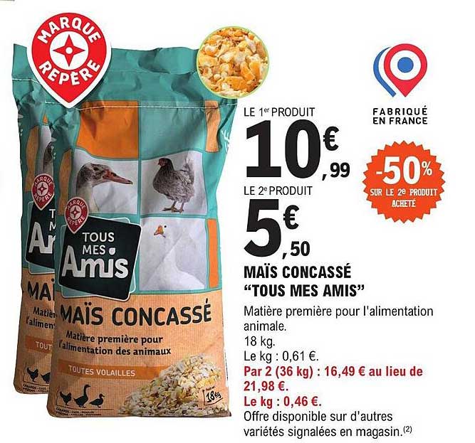 maïs concassé "tous mes amis"