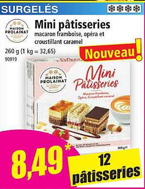 maison prolainat mini pâtisseries