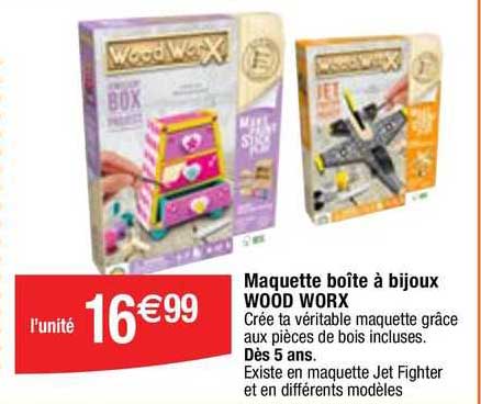 maquette boîte à bijoux wood worx