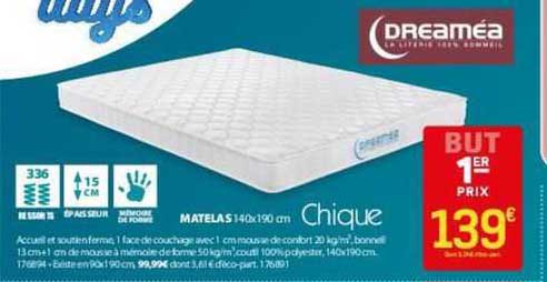 Matelas 140 X 190 Cm Dreaméa