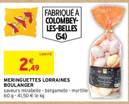 meringuettes lorraines boulanger
