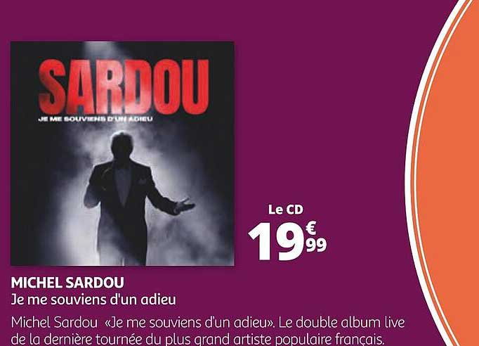 michel sardou je me souviens d'un adieu