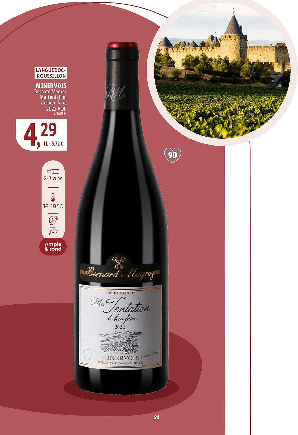 minervois bernard magrez ma tentation de bien faire 2022 aop