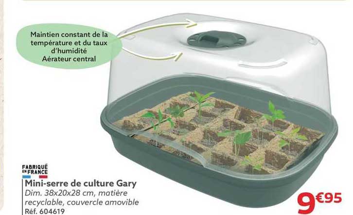 mini-serre de culture gary
