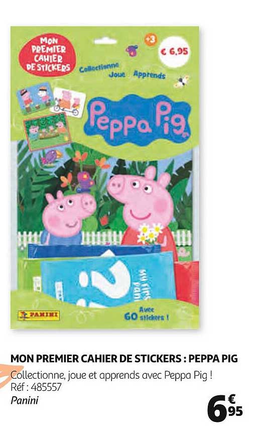 mon premier cahier de stickers : peppa pig