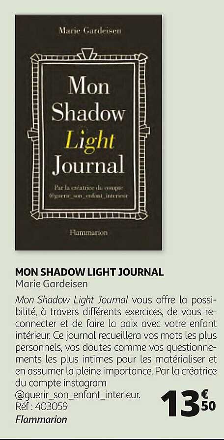 mon shadow light journal marie gardeisen