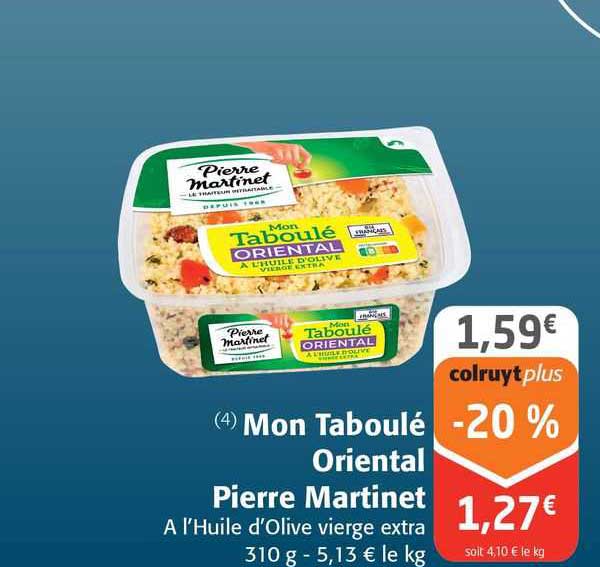 mon taboulé oriental pierre martinet