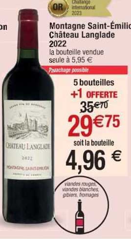 montagne saint-émilion château langlade 2022