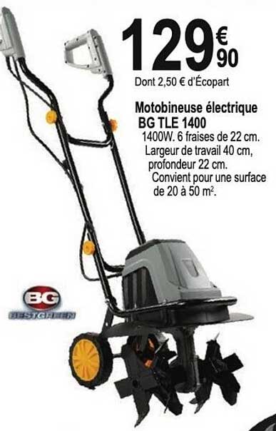 motobineuse électrique bg tle 1400