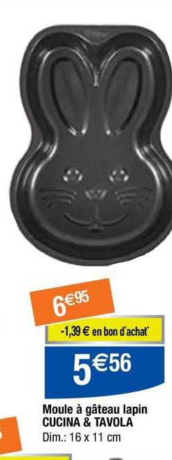 moule à gâteau lapin cucina & tavola