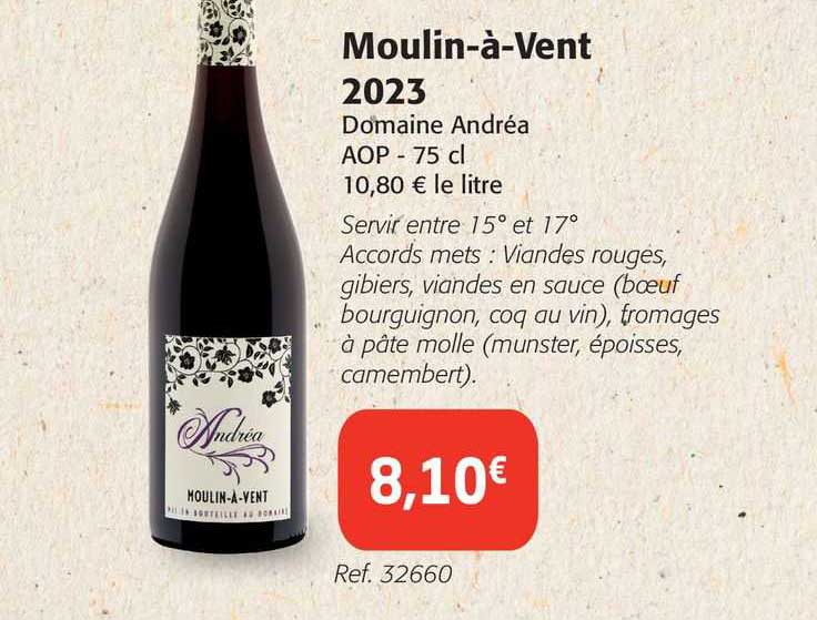 moulin-à-vent 2023 domaine andréa aop