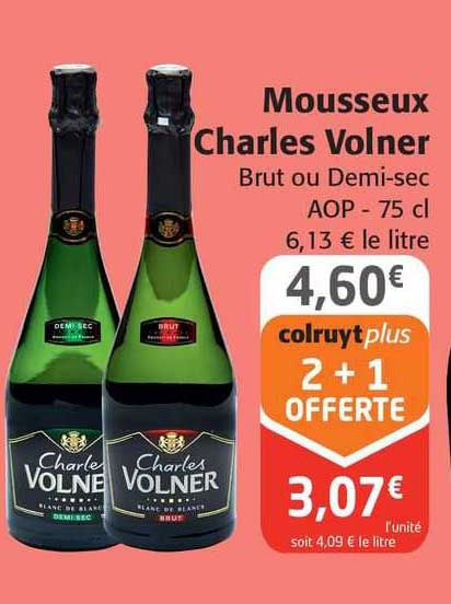 mousseux charles volner brut ou demi-sec aop