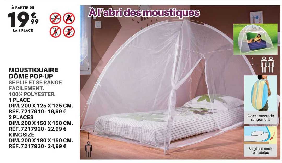 moustiquaire dôme pop-up