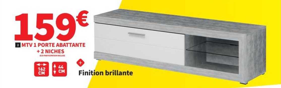 mtv 1 porte abattante + 2 niches