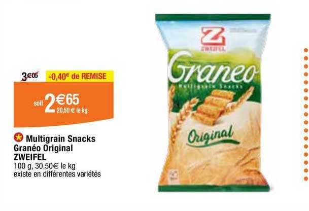 multigrain snacks granéo original zweifel