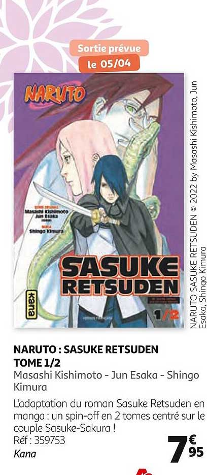 naruto : sasuke retsuden tome 1/2