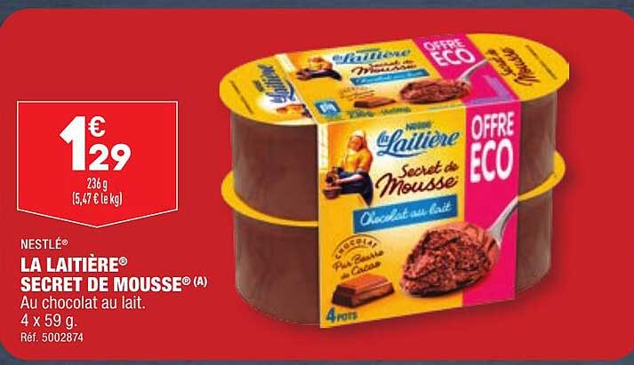 Nestlé La Laitière Secret De Mousse