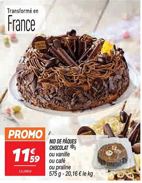 nid de pâques chocolat