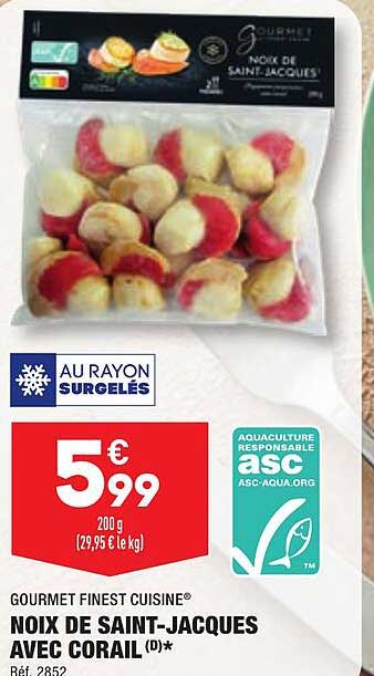 noix de saint-jacques avec corail gourmet finest cuisine