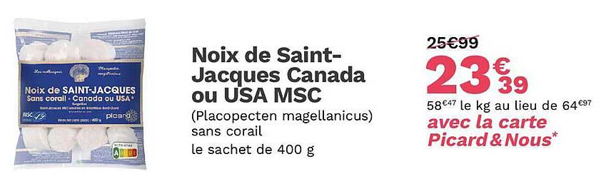 noix de saint-jacques canada ou usa msc