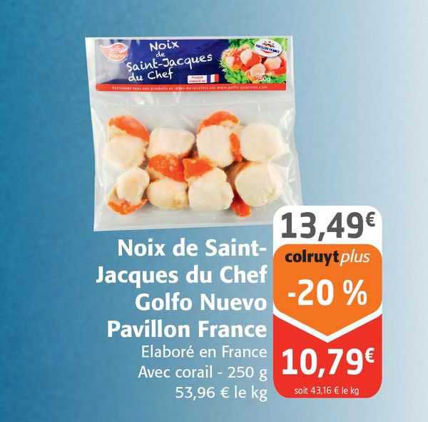 noix de saint-jacques du chef golfo nuevo pavillon france