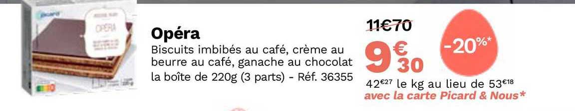 Opéra Biscuits Imbibés Au Café