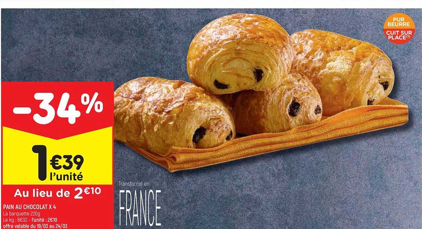 Pain Au Chocolat X 4