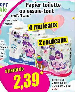 papier toilette ou essuie-tout