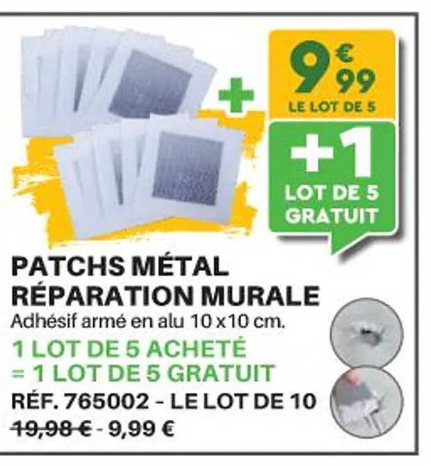 Patchs Métal Réparation Murale