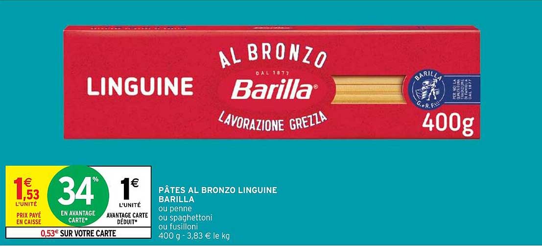 Pâtes Al Bronzo Linguine Barilla