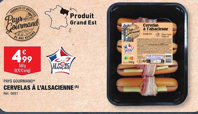 pays gourmand cervelas à l'alsacienne
