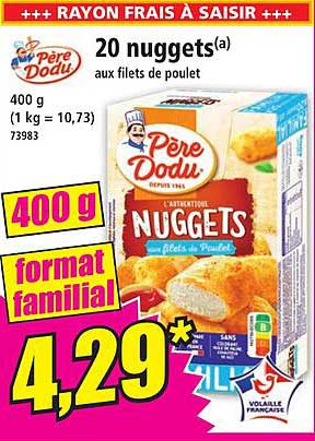 père dodu 20 nuggets