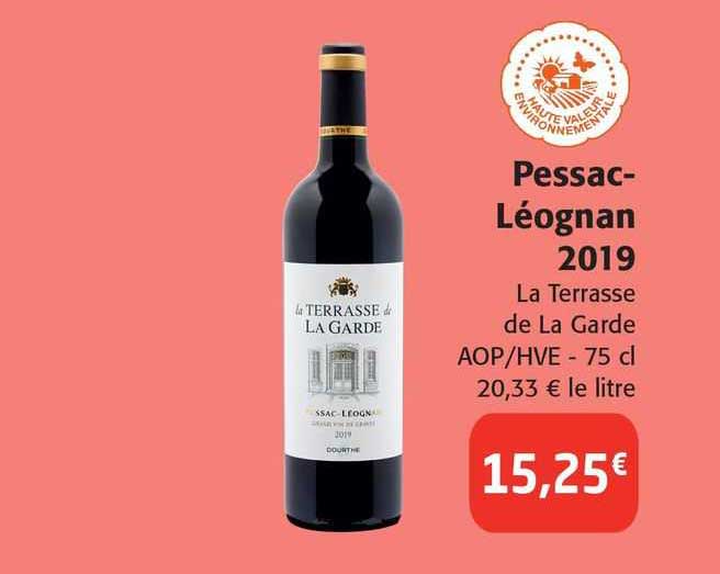 pessac-léognan 2019 la terrasse de la garde aop/hve