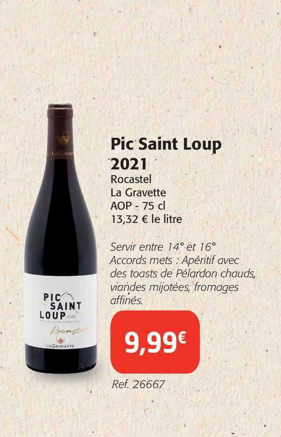 pic saint loup 2021 rocastel la gravette aop