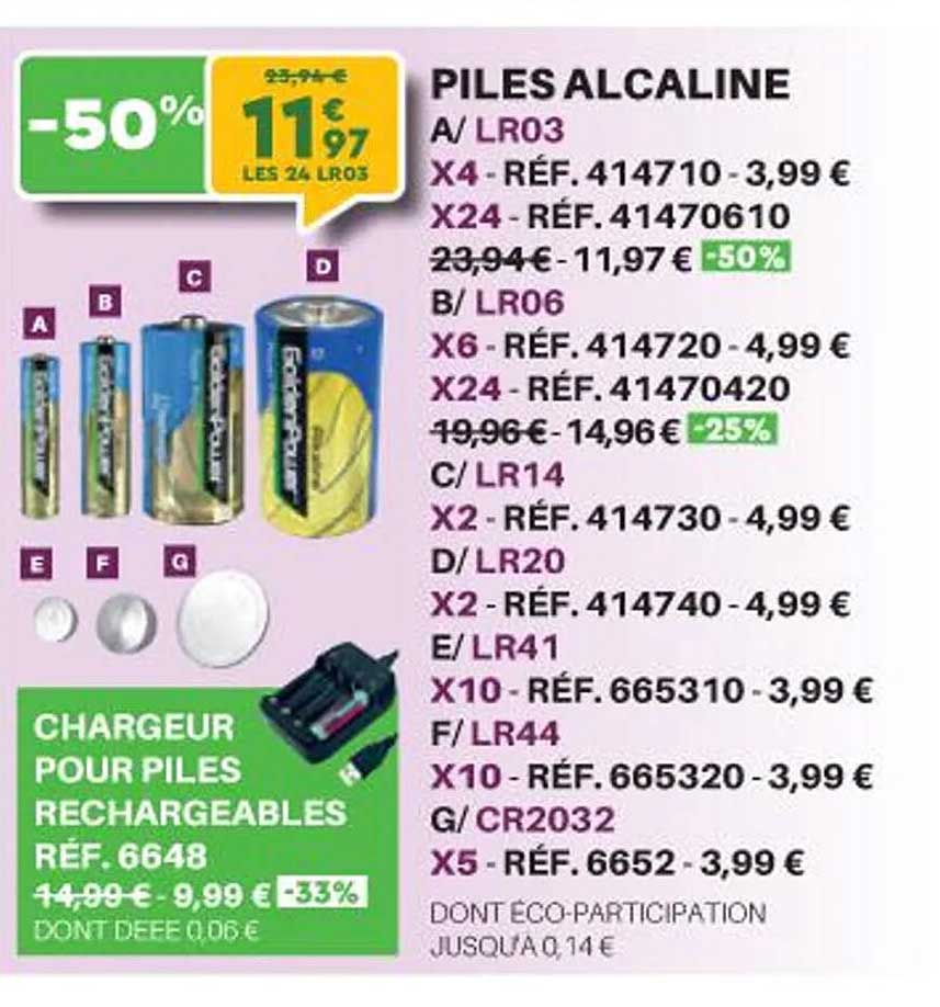 piles alcaline