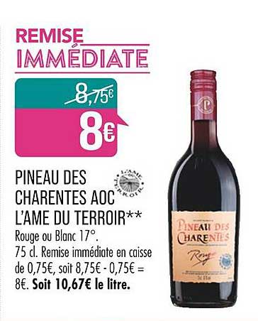 pineau des charentes aoc l'âme du terroir