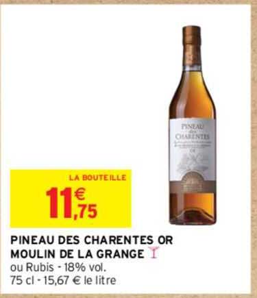 pineau des charentes or moulin de la grange