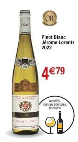 pinot blanc jérome lorentz 2022