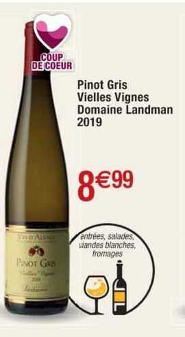 pinot gris vielles vignes domaine landman 2019