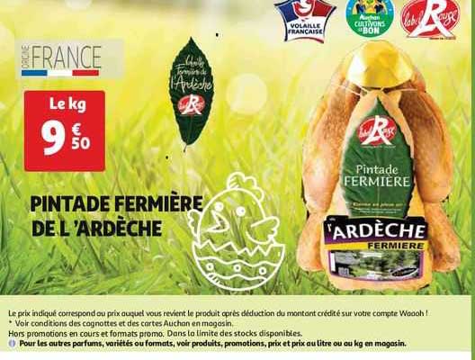 pintade fermière de l'ardèche