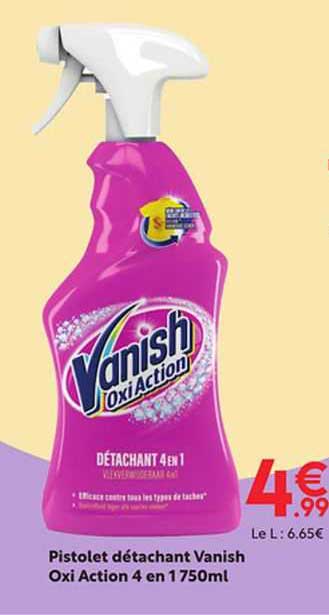 pistolet détachant vanish oxi action 4 en 1